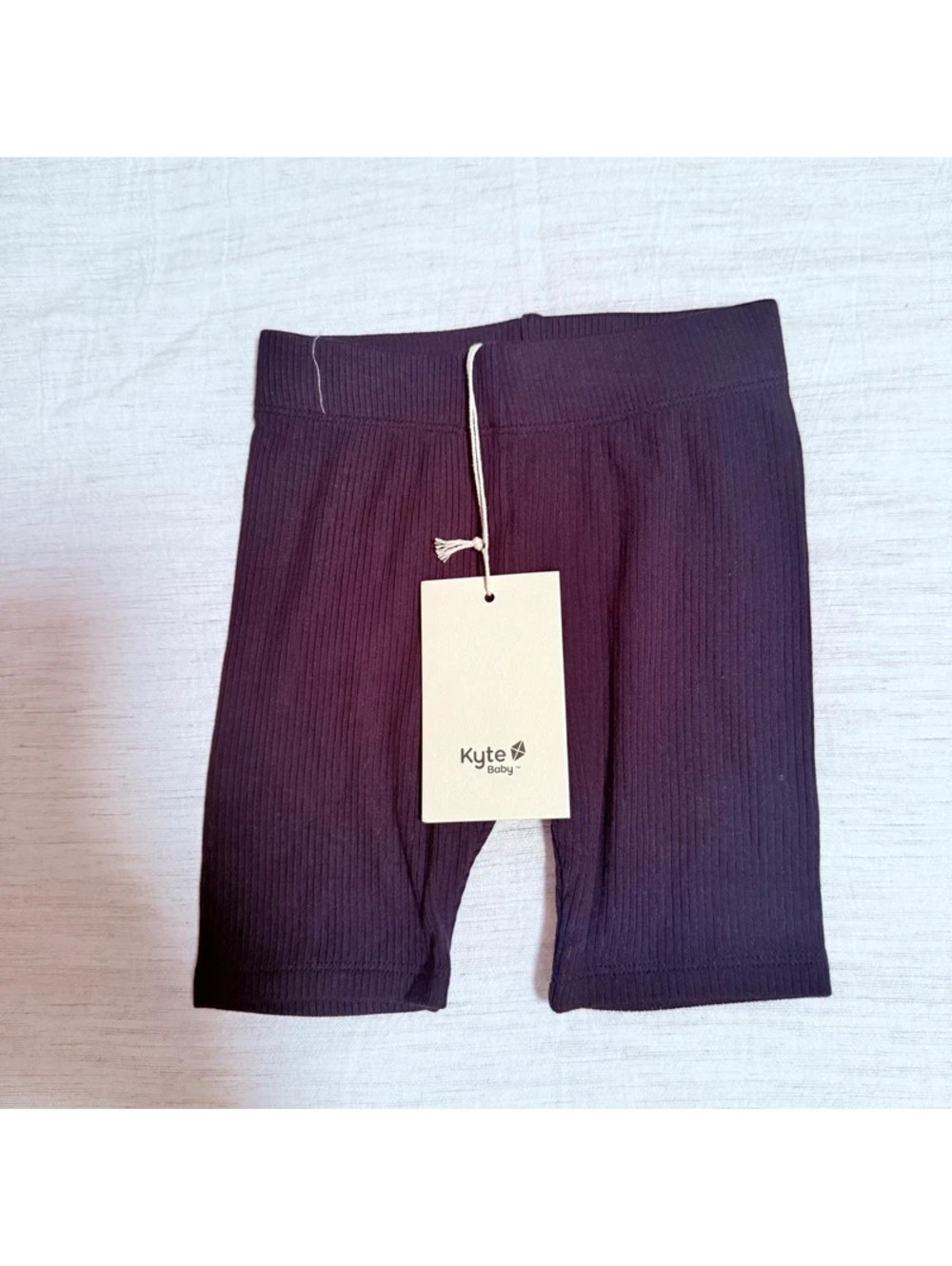 Kyte baby ribbed midnight biker shorts 3t nwt
